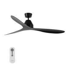 Lucci air 213041 - Ceiling fan WHITEHAVEN black + remote control