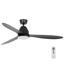 Lucci air 213044 - Ceiling fan WHITEHAVEN 1xGX53/18W/230V black + remote control