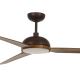 Lucci air 213300 - LED Dimmable ceiling fan UNIONE 1xGX53/12W/230V brown + remote control
