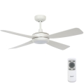Lucci air 213302 - LED Dimmable ceiling fan SLIPSTREAM 1xGX53/12W/230V white + remote control
