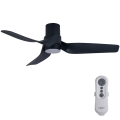 Lucci air 213354 - LED Dimmable ceiling fan NAUTICA 1xGX53/12W/230V black + remote control