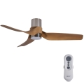 Lucci air 213355-LED Dimmable ceiling fan NAUTICA 1xGX53/12W/230V black/chrome + remote control