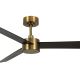 Lucci air 21610549- LED Dimmable ceiling fan CLIMATE 1xGX53/12W/230V wenge/gold + remote control