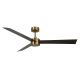 Lucci air 21610549- LED Dimmable ceiling fan CLIMATE 1xGX53/12W/230V wenge/gold + remote control