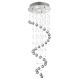 LUXERA 62410 - Surface-mounted crystal chandelier COIL 4xGU10/50W/230V