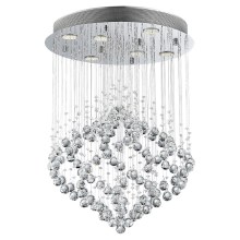 Luxera 62412 - Crystal attached chandelier CHESTER 6xGU10/50W/230V