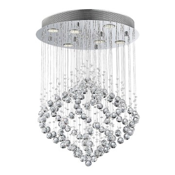 Luxera 62412 - Crystal surface-mounted chandelier CHESTER 6xGU10/50W/230V