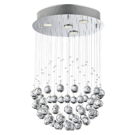 LUXERA 62413 - Surface-mounted crystal chandelier XAVER 4xGU10/50W/230V