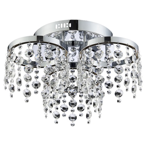 LUXERA 64394 - LED Surface-mounted crystal chandelier ERATTO 3xLED/11W/230V