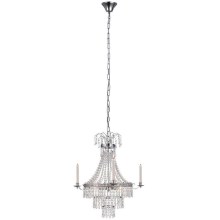 Markslöjd 105156 - Crystal chandelier on a chain MARIELUND 3xE14/40W/230V chrome