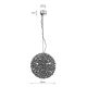 Markslöjd 108101 - Crystal chandelier on a string BOLID 9xG9/20W/230V