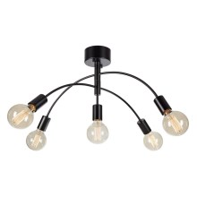 Markslöjd 108284 - Surface-mounted chandelier CYGNUS 5xE27/40W/230V black