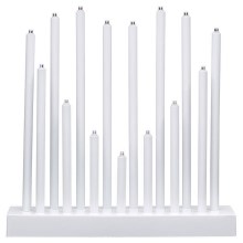 Markslöjd 702639 - LED Christmas candlestick ROMANS LED/0,9W/3xAA white