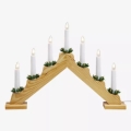 Markslöjd 704643 - Christmas candlestick OLA 7xE10/3W/230V brown