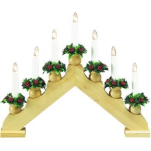 Markslöjd 8314,300 - Christmas candlestick TOMAS 7xE10/3W/230V
