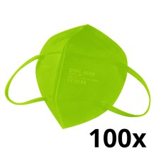 Media Sanex Respirator FFP2 NR / KN95 Green 100pcs