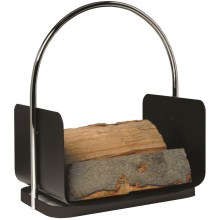 Metal basket for wood with a handle 50x41 cm anthracite