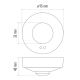 Microwave motion sensor MW B 360° 1200W/230V white