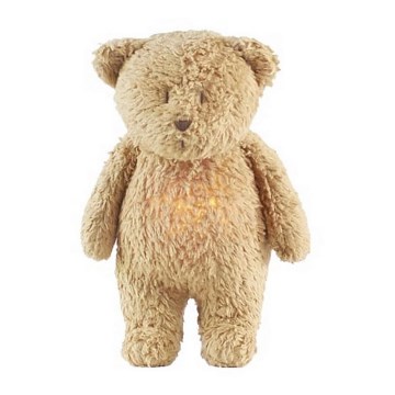 Moonie - Snuggle buddy with a melody and light bear cappuccino