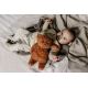 Moonie - Snuggle buddy with a melody and light little bear organic caramel natur