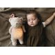 Moonie - Snuggle buddy with a melody and light little bear organic honey natur