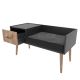 Multipurpose bench MARS 40x120 cm brown/black