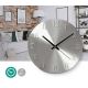 Metal wall clock 1xAA chrome