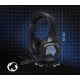 LED Gaming headphones with a microphone black