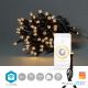 LED Outdoor Christmas chain 50xLED/8 functions 10m IP65 Wi-Fi Tuya warm white