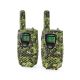 SET 2x Walkie-talkie with LED light 3xAAA range 8 km camouflage