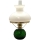 Oil lamp EMA 38 cm dark green