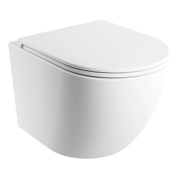 OMNIRES OTTAWASPXMWBM - Wall-hung toilet with toilet seat SoftClose OTTAWA white