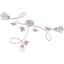 ONLI - Children's surface-mounted chandelier BUTTERFLY 3xE14/6W/230V