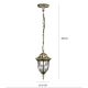 Outdoor chandelier FLORENCJA 1xE27/20W/230V IP43