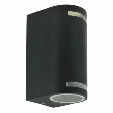 Outdoor wall light QUAZAR9 2xGU10/11W/230V IP44 grey