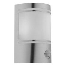 Outdoor wall light with a sensor ANIS 1xE27/60W/230V IP44