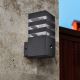 Outdoor wall light with a sensor TEKSAS 1xE27/12W/230V IP44