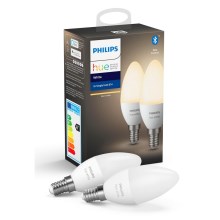 PACK 2x LED Dimmable bulb Philips Hue WHITE E14/5,5W/230V 2700K
