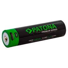 PATONA - Battery 18650 Li-lon 3350mAh PREMIUM 3,7V with USB-C charging