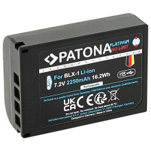 PATONA - Battery Olympus BLX-1 2400mAh Li-Ion Platinum USB-C charging