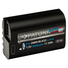 PATONA - Battery Panasonic DMW-BLK22 2400mAh Li-Ion Platinum USB-C charging