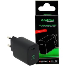 PATONA - Charging adapter USB-C Power delivery 20W/230V black