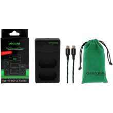 PATONA - Smart charger Dual Fuji NP-W235 + cable USB-C 0,6m