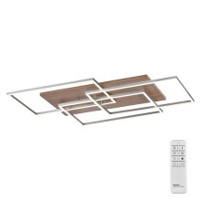Paul Neuhaus 8330-79 - LED Dimmable surface-mounted chandelier PALMA 3xLED/12W/230V pine + remote control