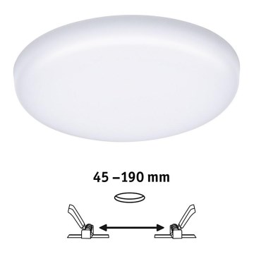 Paulmann 92392 - LED/17,5W IP44 Bathroom recessed light VARIFIT 230V