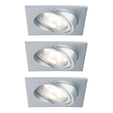 Paulmann 92799 - SET 3x LED/6,8W IP23 Bathroom recessed light COIN 230V
