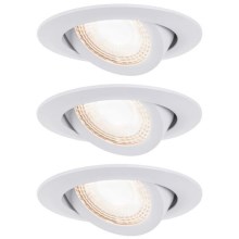 Paulmann 92985 - SET 3xLED/4,8W Dimmable recessed light 230V