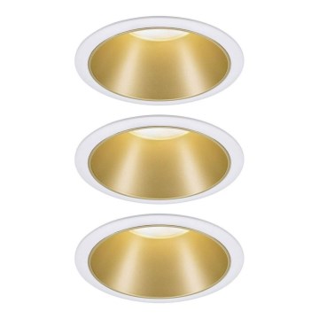Paulmann 93406 - SET 3xLED/6,5W IP44 Dimmable bathroom recessed light COLE 230V