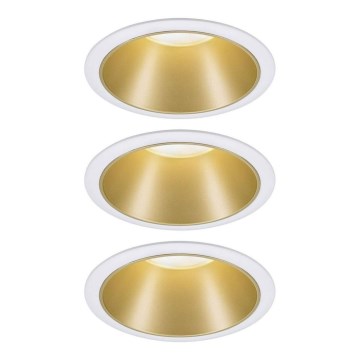 Paulmann 93406 - SET 3xLED/6,5W IP44 Dimmable bathroom recessed light COLE 230V