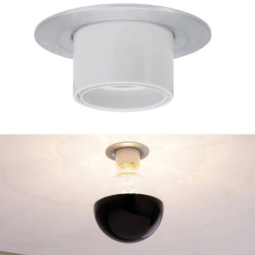 Paulmann 93667 - 1xE27/10W Recessed light NOVA 230V matte chrome